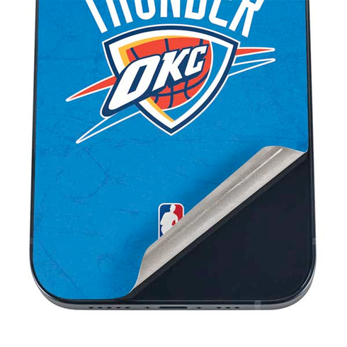 NBA OKC Thunder Distressed iPhone 16 Plus Skin